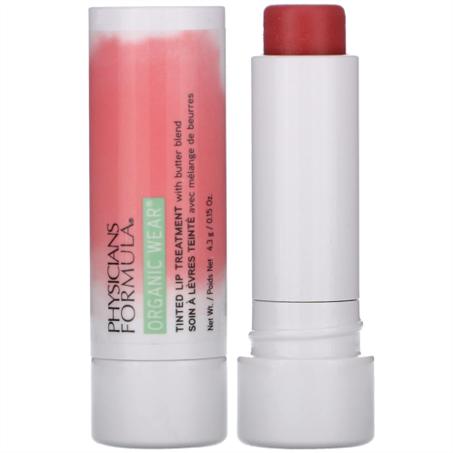 Physicians Formula Organic Wear Tinted Lip Treatment Tickled Pink 0.15 oz (4.3 g)