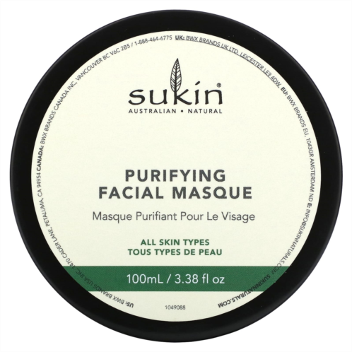 Sukin Purifying Facial Masque 3.38 fl oz (100 ml)