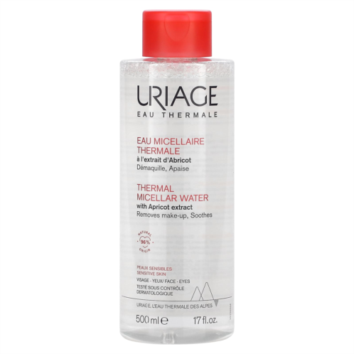Uriage Thermal Micellar Water with Apricot Extract Sensitive Skin 17 fl oz (500 ml)