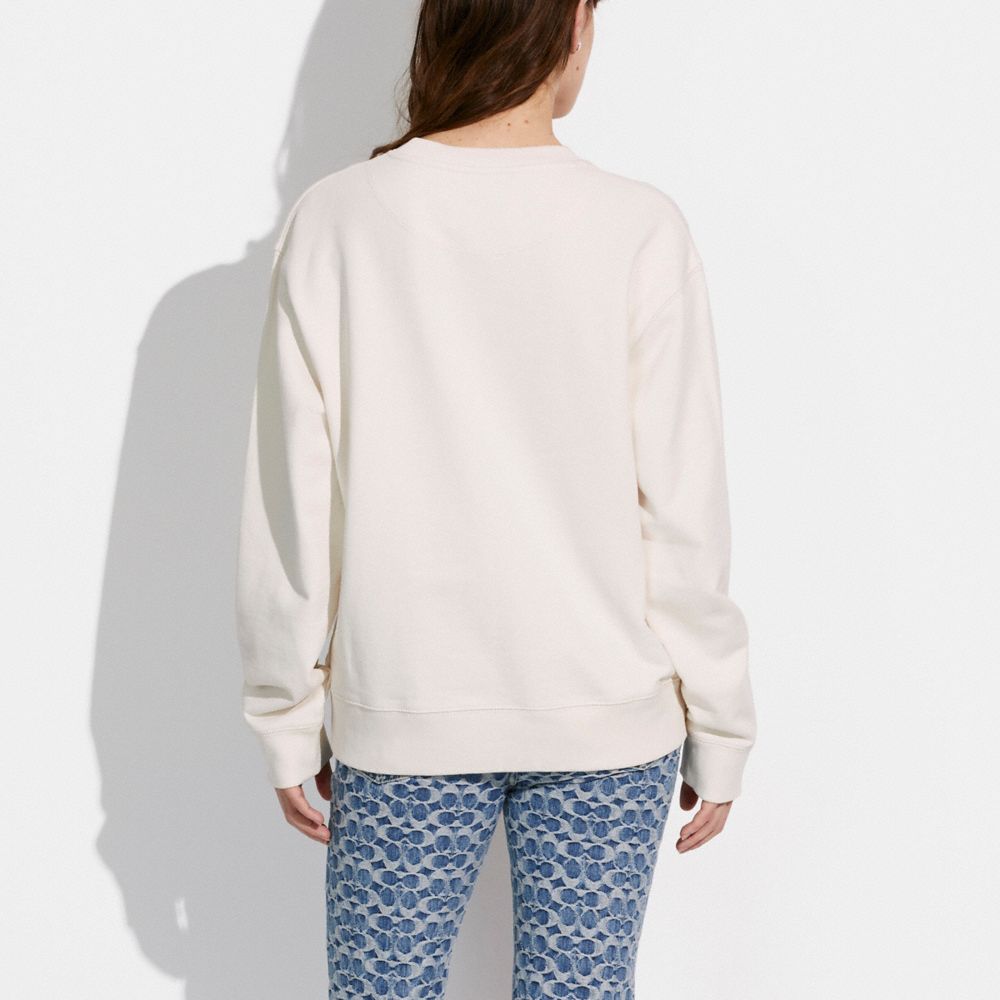 COACH Horse And Carriage Crewneck Sweatshirt In Organic Cotton