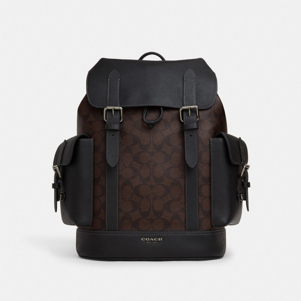 COACH Hudson Backpack In Signature Canvas