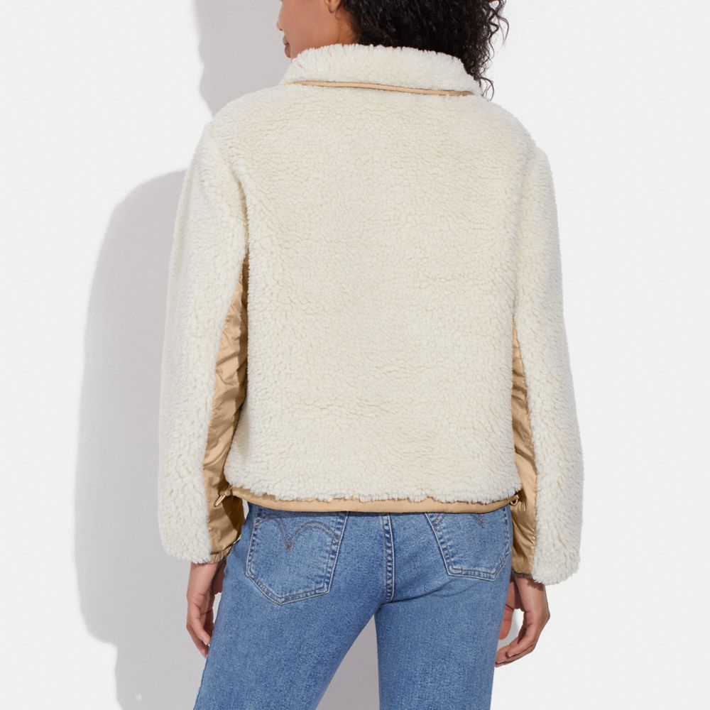 COACH Sherpa Pull Over In Recycled Polyester