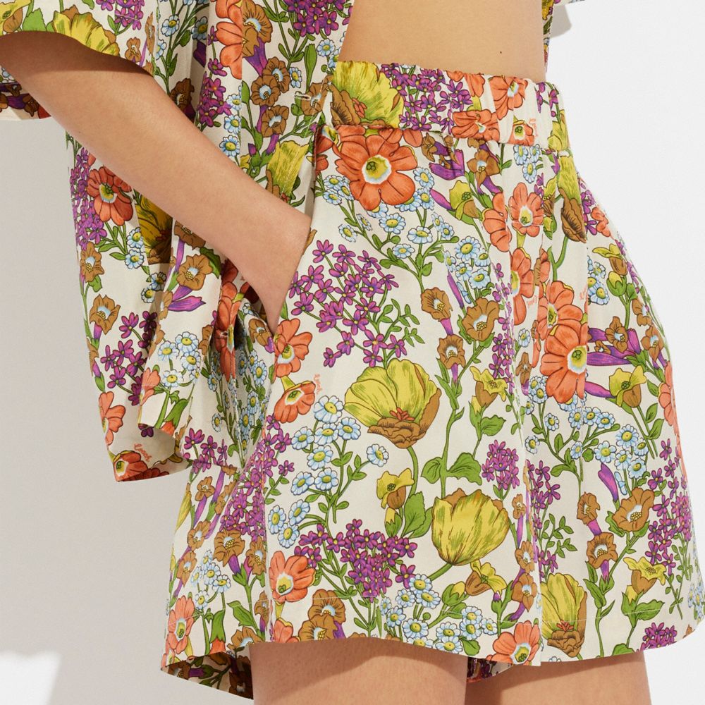 COACH Floral Shorts