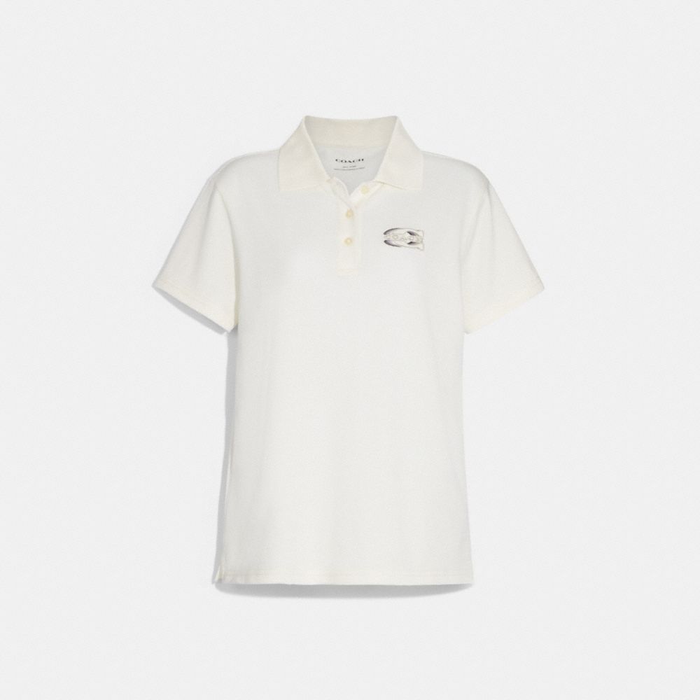 COACH Solid Gradient Pique Polo Shirt