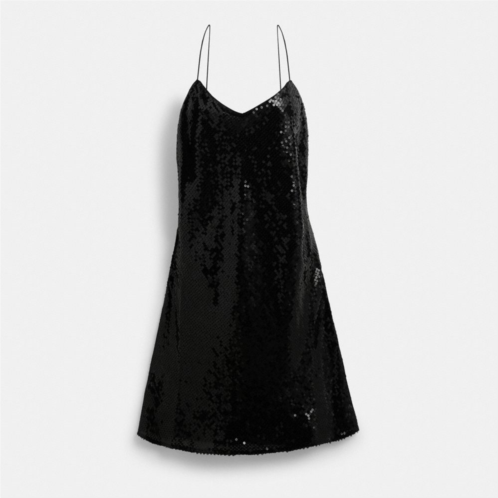 COACH Sequin Short Cami Dress