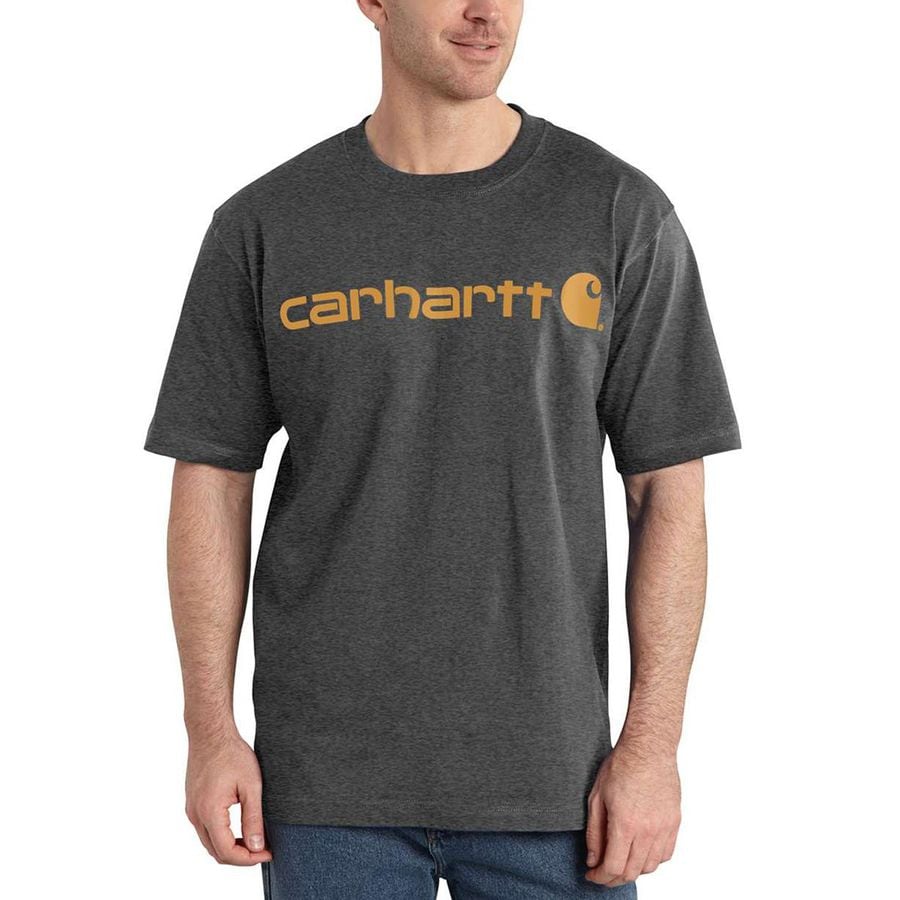 Carhartt Signature Logo Loose Fit Short-Sleeve T-Shirt - Mens