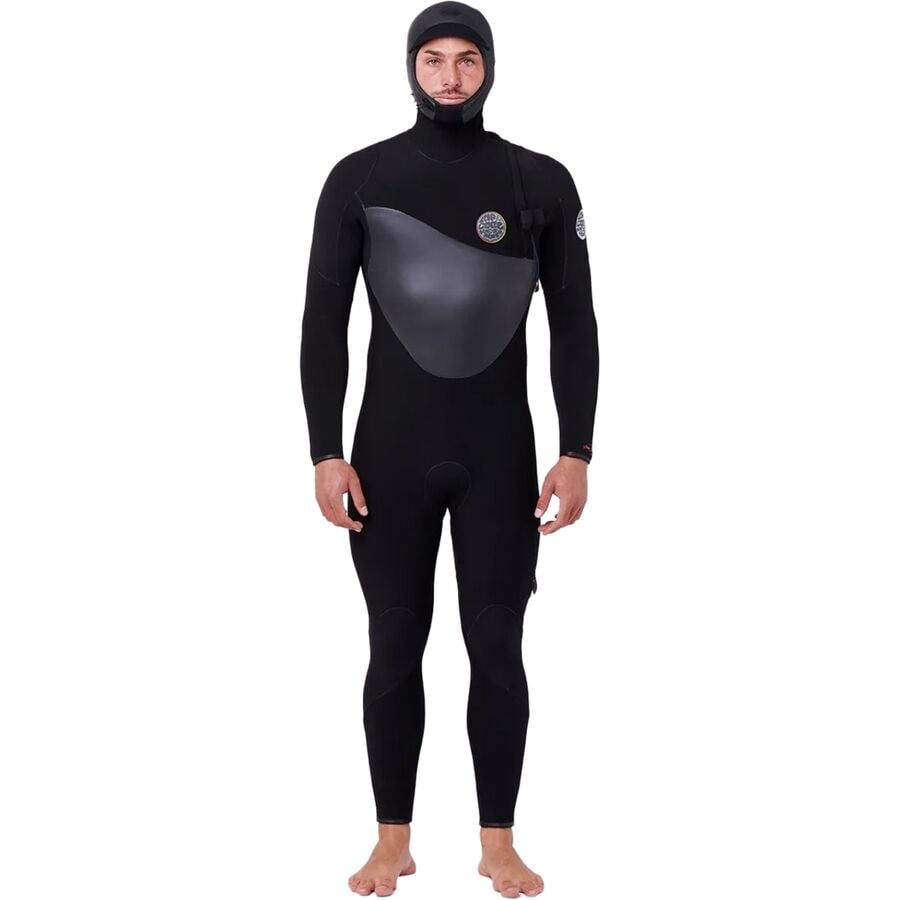 Rip Curl Flashbomb Heat Seeker 5/4 Hooded Zip-Free Wetsuit - Mens
