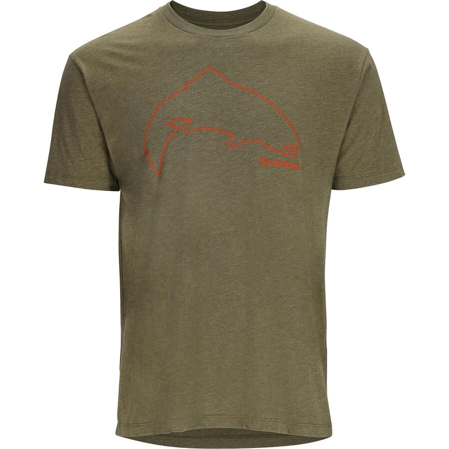Simms Trout Outline T-Shirt - Mens