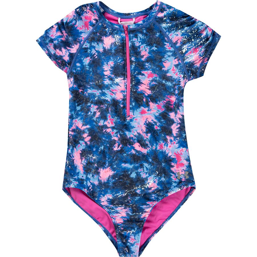 Under Armour Printed Short-Sleeve One-Piece Paddlesuit - Girls
