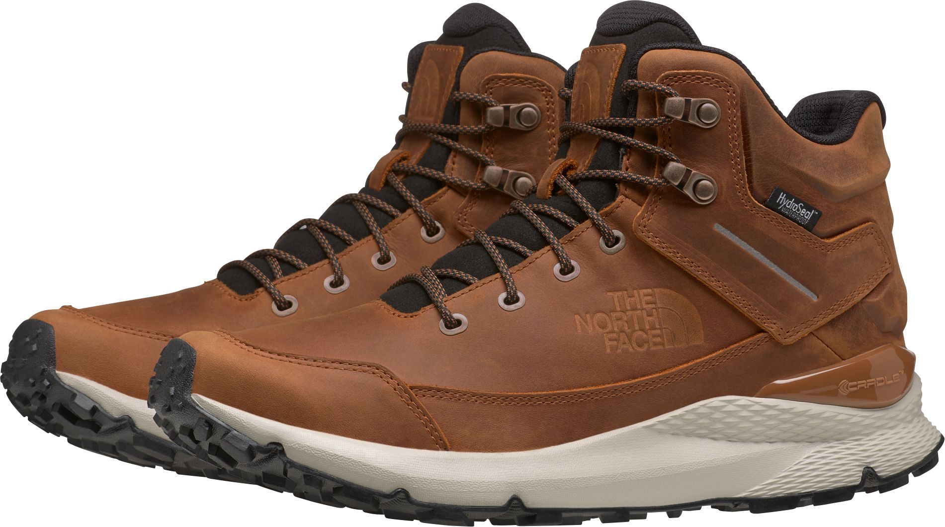 The North Face Mens Vals Mid Leather Waterproof Hiking Boots