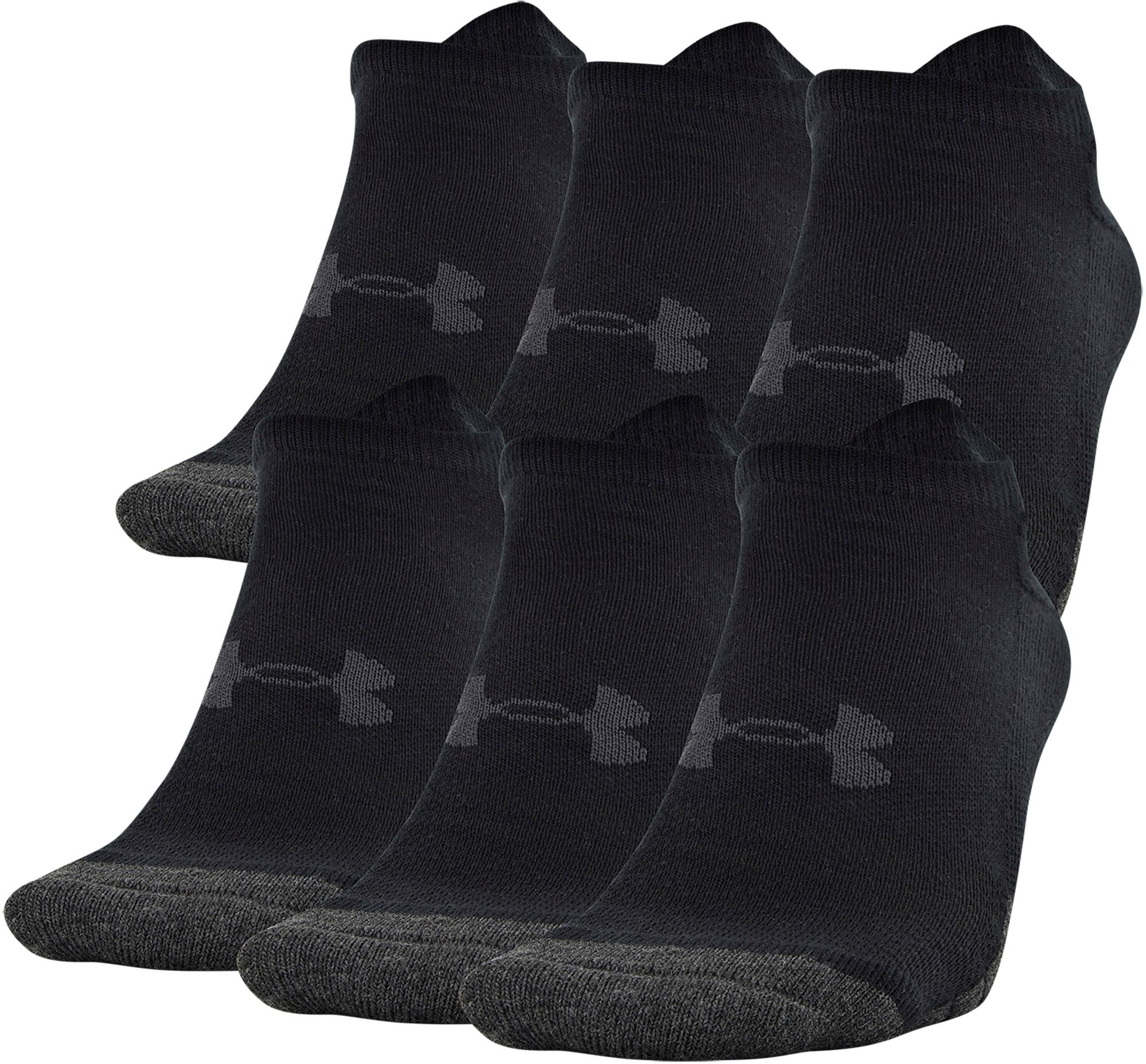 Under Armour Adult Performance Tech No Show Socks - 6 Pack