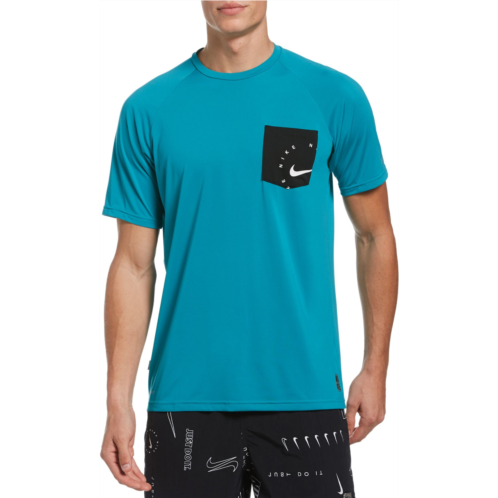 Nike Swim Mens Logo Short Sleeve Hydroguard