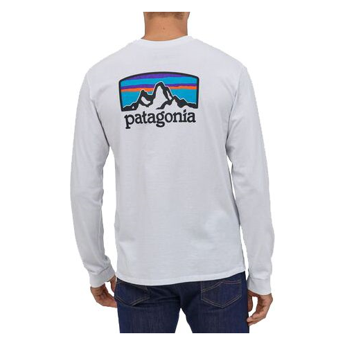 Patagonia Mens Fitz Roy Horizons Responsibili-Tee Long Sleeve Graphic T-Shirt