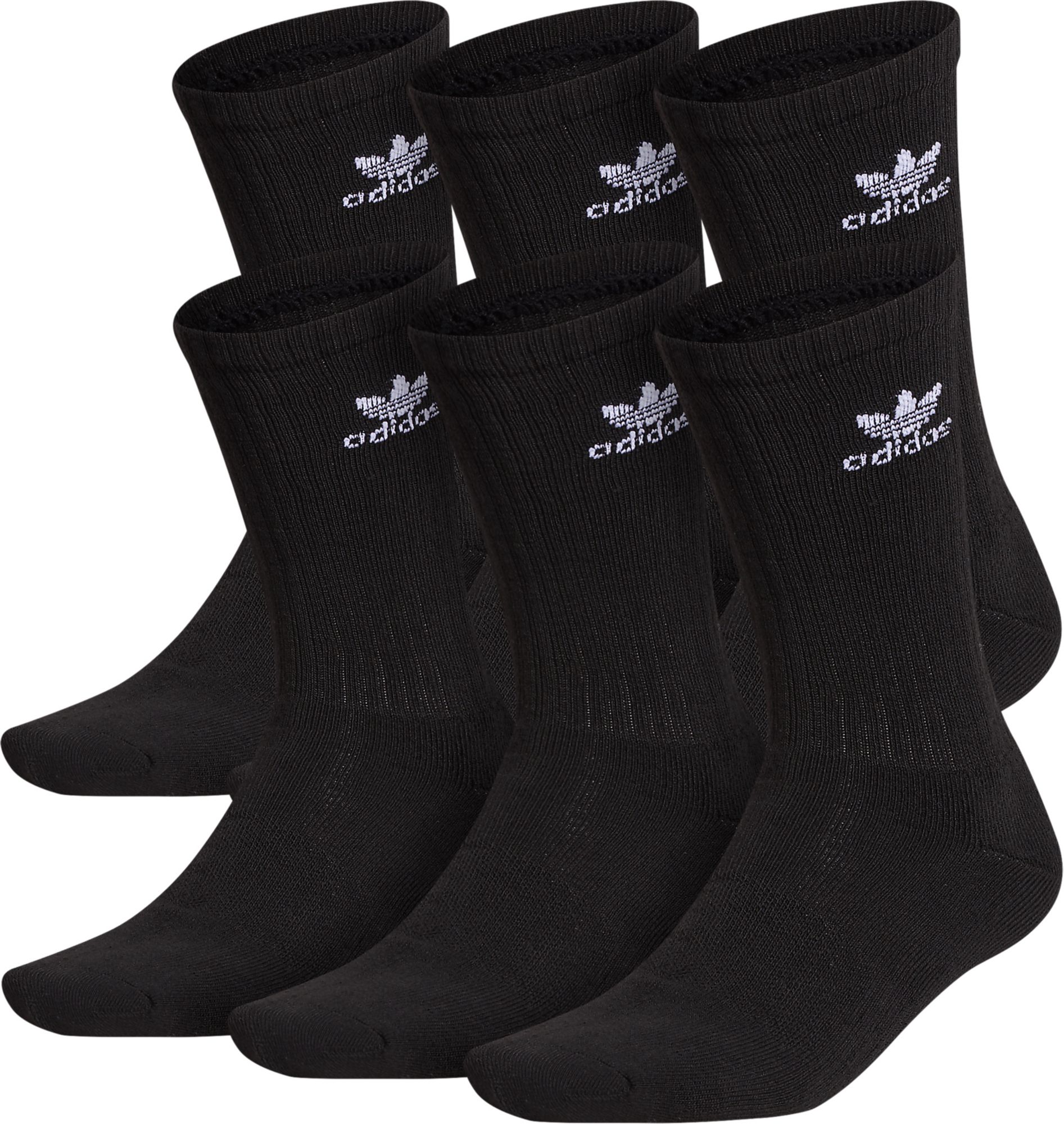 adidas Originals Mens Trefoil Crew Socks - 6 Pack