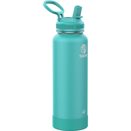 Takeya CP Signature Pickleball Insulated 40 Oz. Water Bottle with Straw Lid