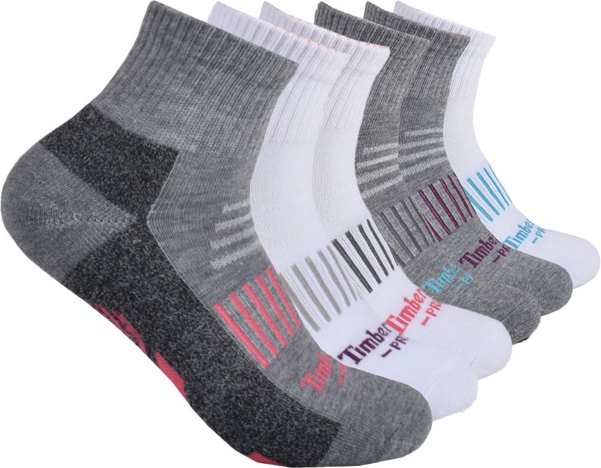 Timberland Pro Half Cushion Qtr Socks - 6 Pack