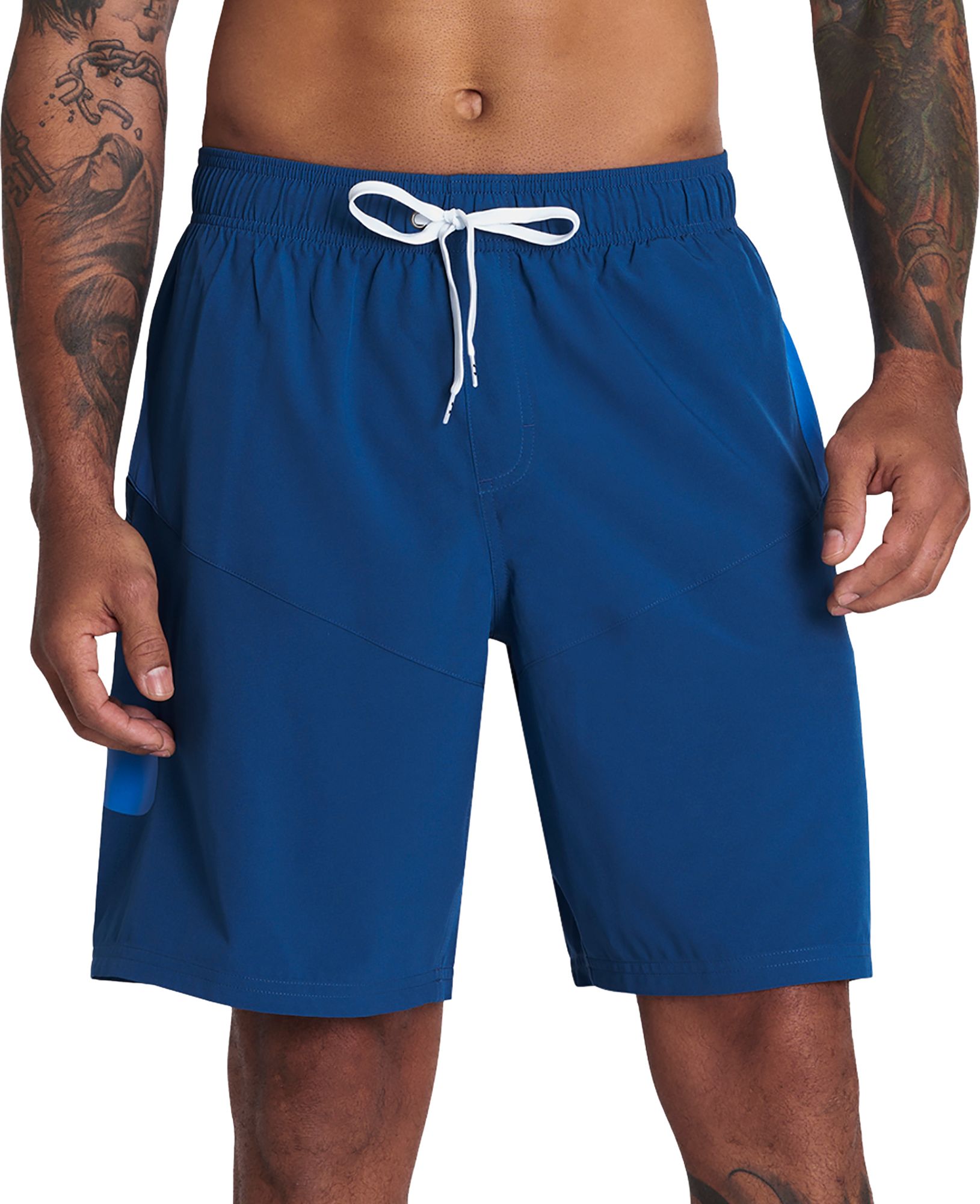 Under Armour Mens Point Breeze Colorblock Volley 9 Swim Trunks