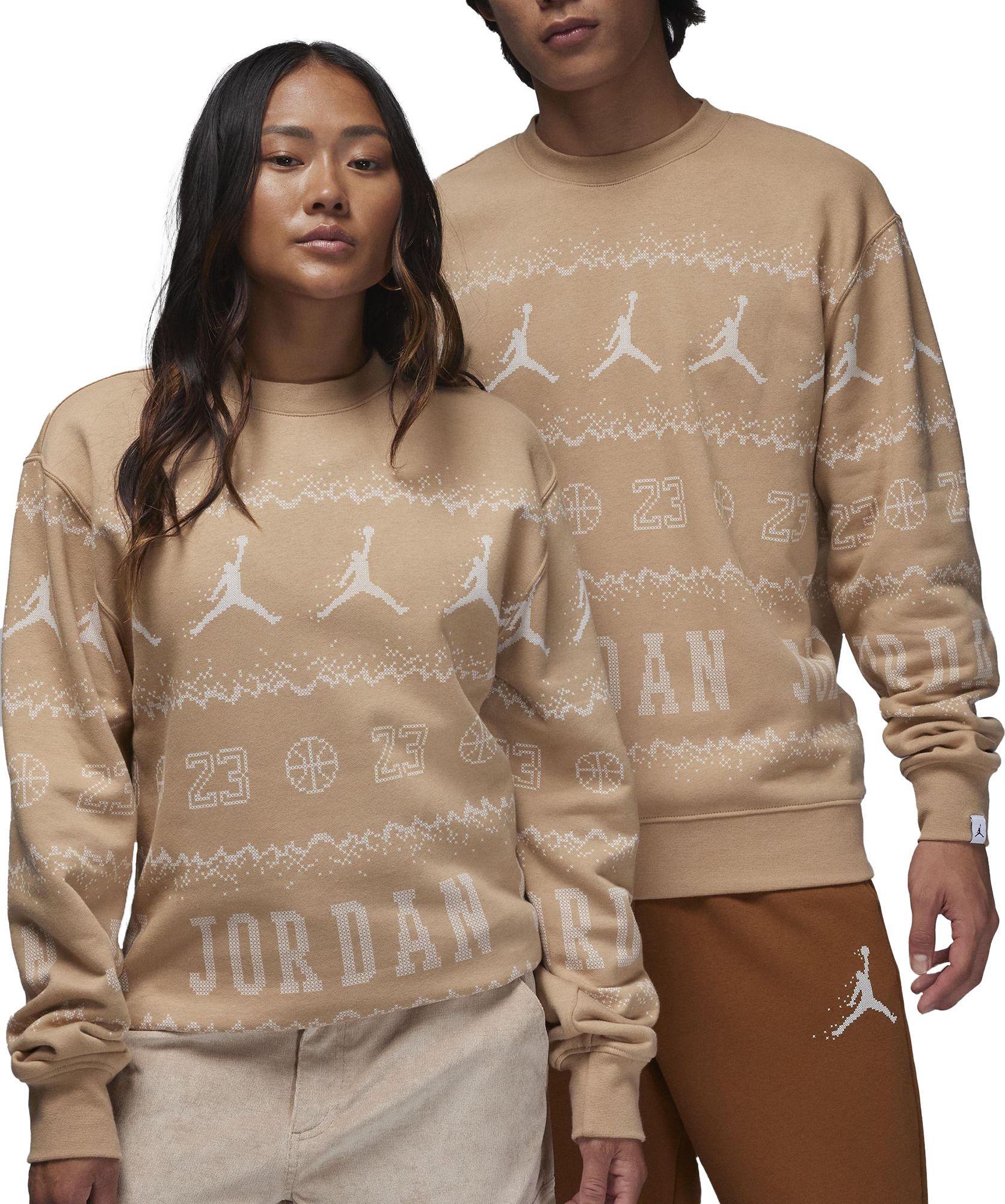 Jordan Mens Essentials Holiday Fleece Crewneck Sweatshirt