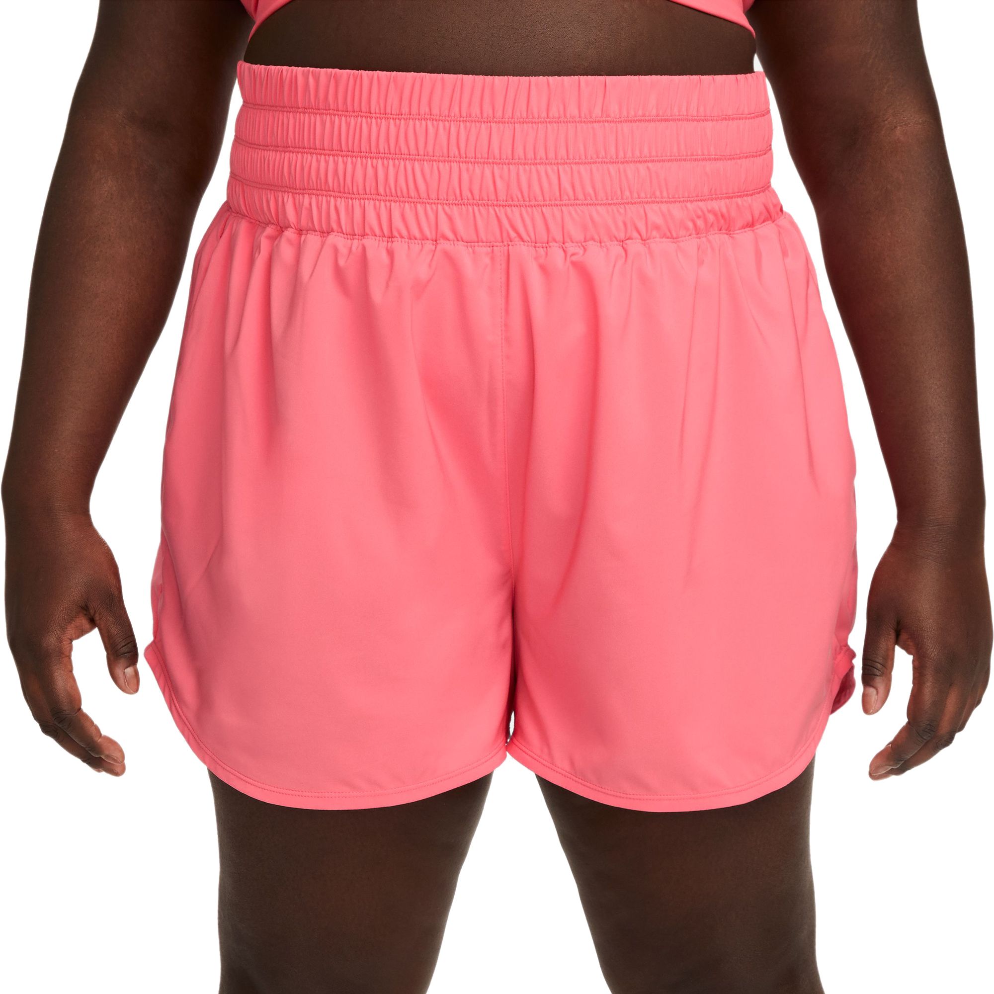 Nike Womens Dri-FIT One Plus Ultra High-Waisted 3 Brief-Lined Shorts (Plus Size)