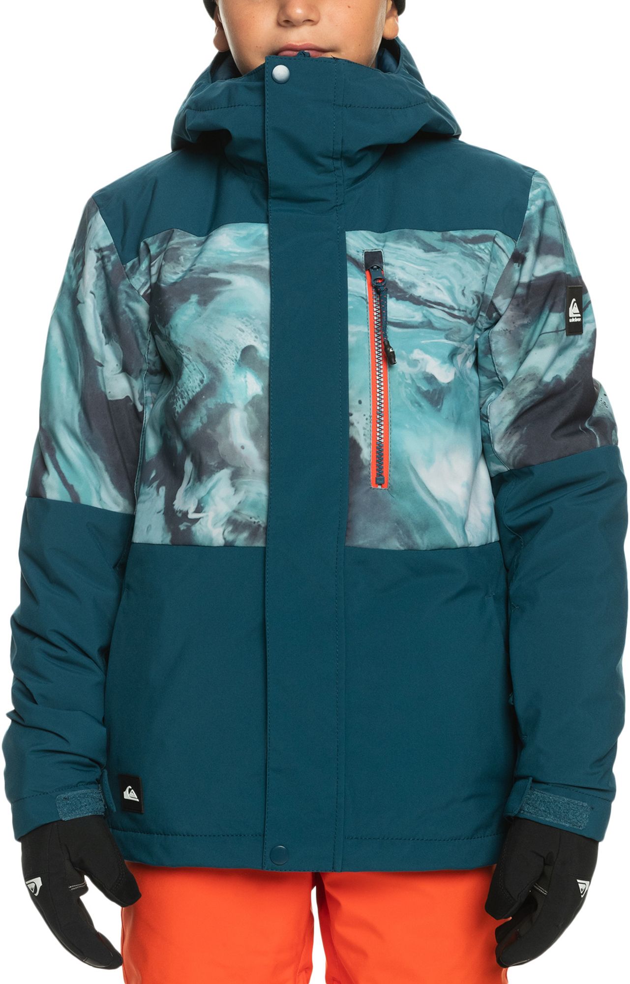 Quiksilver Quicksilver Boys Mission Printed Block Youth Snow Jacket