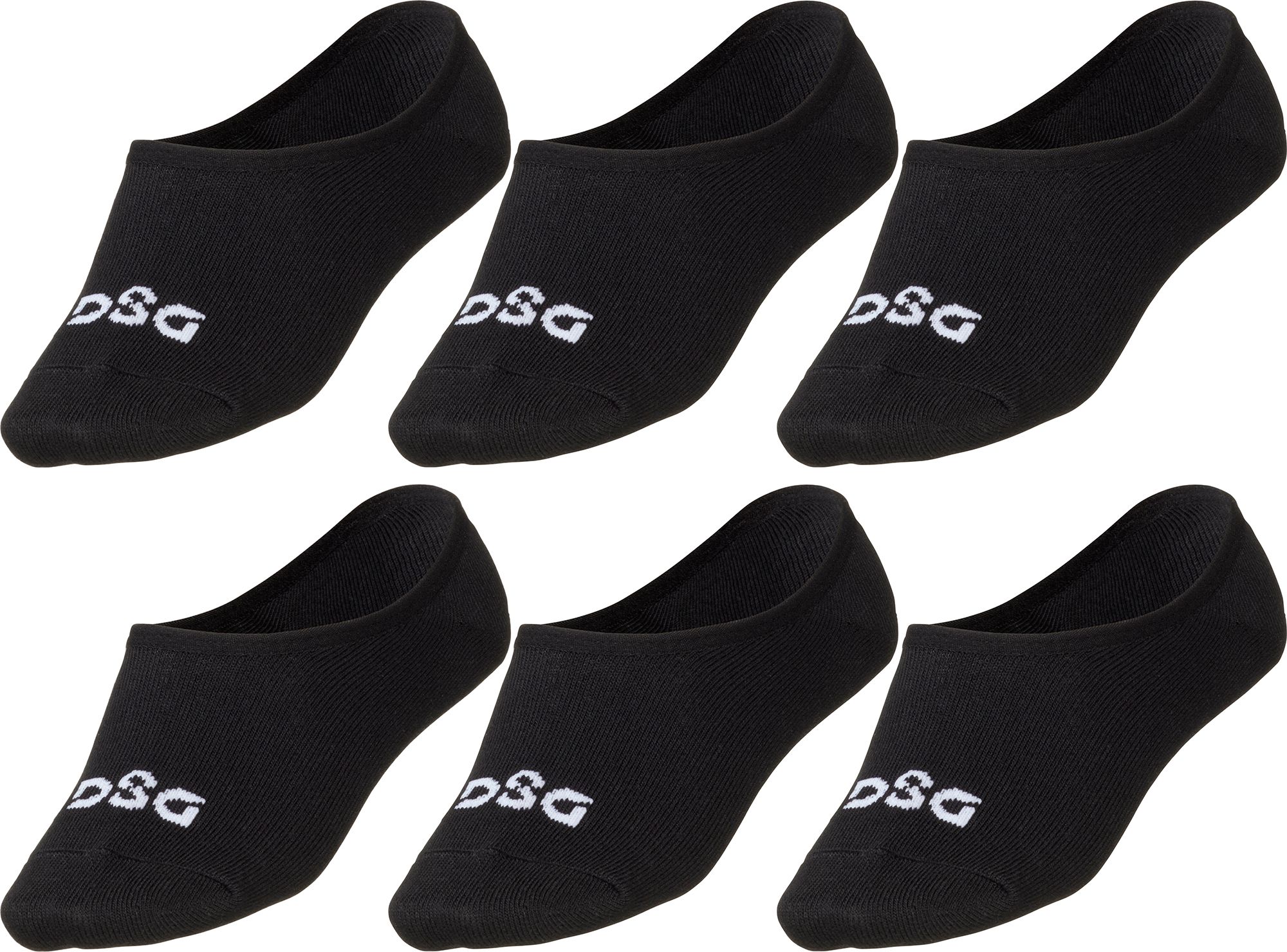 DSG Super No Show Socks - 6 Pack