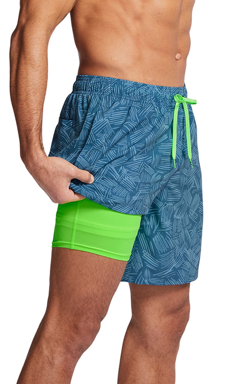 Under Armour Mens Palm Sketch Competition Volley 7 Boardshorts