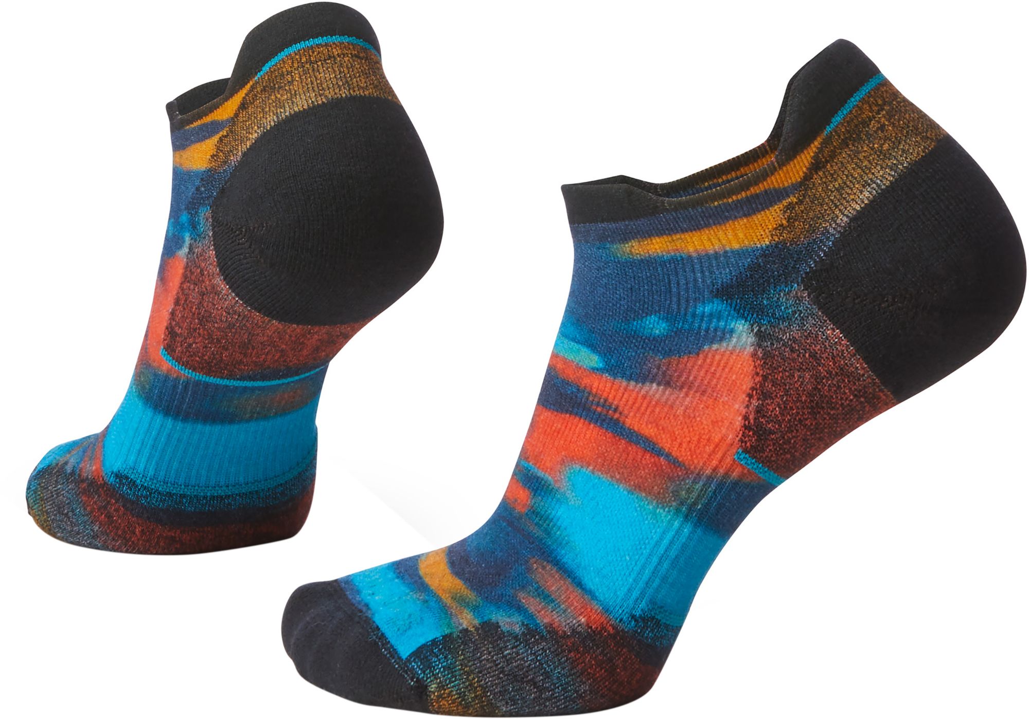 SmartWool Womens Run Targeted Cushion Brushed Print Low Ankle Socks