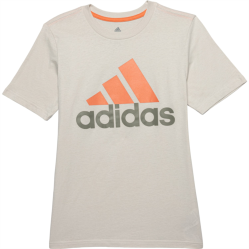 Adidas Big Boys Two-Tone Logo T-Shirt - Short Sleeve