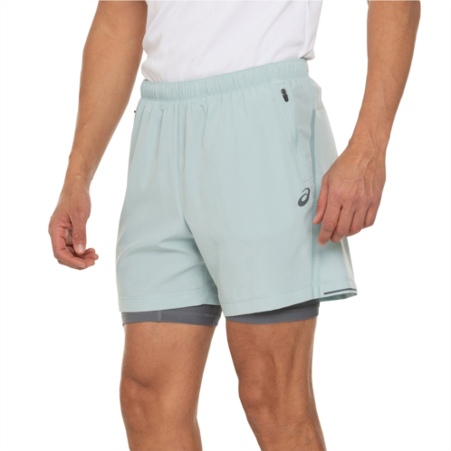 ASICS 2-in-1 Mesh Insert Shorts - 5”, Built-In Liner Shorts