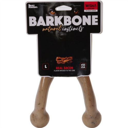 Barkbone Pet Qwerks Wishbone Nylon Dog Bone - Large