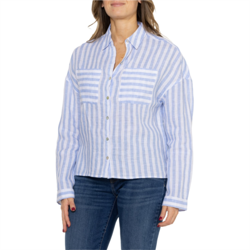 C&C California Oversized Pocket Shirt - Linen, Long Sleeve