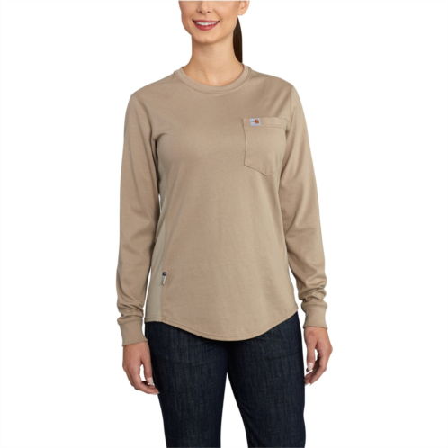 Carhartt 102685 Flame-Resistant Force Cotton Pocket T-Shirt - Long Sleeve, Factory Seconds