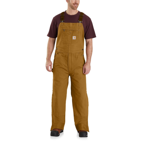 Carhartt 104031 Big and Tall Quilt-Lined Washed Duck Bib Overalls - Insulated, Factory Seconds