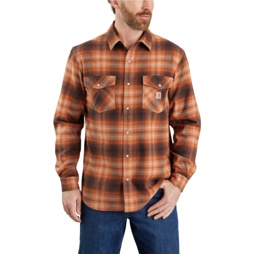 Carhartt 105436 Rugged Flex Relaxed Fit Midweight Flannel Shirt - Long Sleeve, Snap Front, Factory Seconds