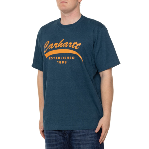 Carhartt 105714 Big and Tall Relaxed Fit Heavyweight Script Graphic T-Shirt - Short Sleeve, Factory Seconds