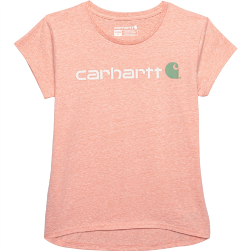 Carhartt Big Girls CA9945 Core Logo T-Shirt - Short Sleeve