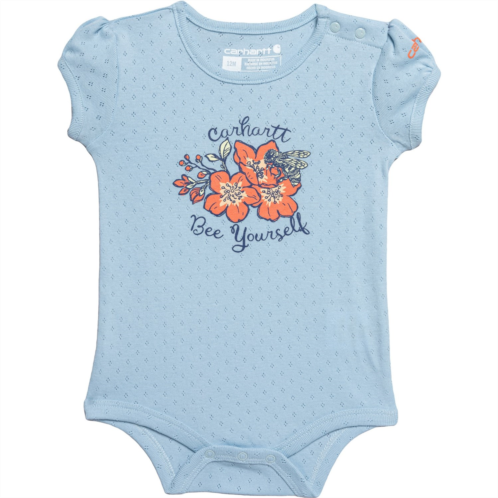 Carhartt Infant Girls CA9958 Bee Yourself Baby Bodysuit - Short Sleeve