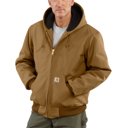 Carhartt J140 Big and Tall Firm Duck Active Flannel-Lined Jacket - Insulated, Factory Seconds