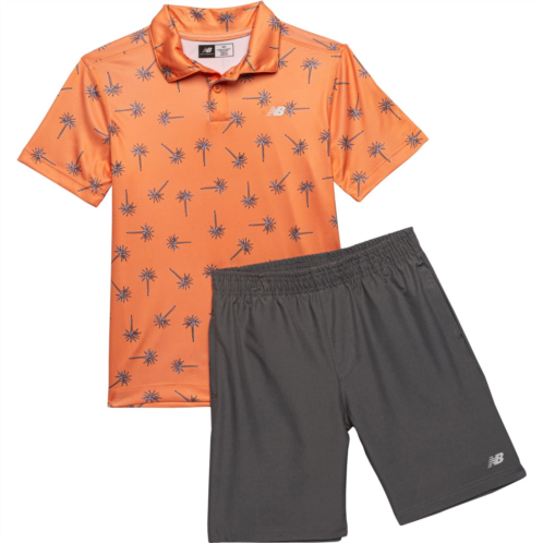New Balance Little Boys Polo Shirt and Woven Shorts Set - Short Sleeve