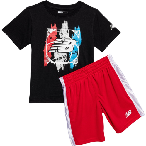 New Balance Little Boys T-Shirt and Shorts Set - Short Sleeve