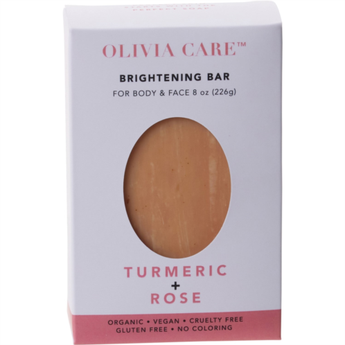 Olivia Care Turmeric and Rose Brightening Soap Bar - 8 oz.