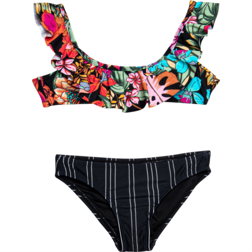 O  Neill Girls Reina Tropical Ruffle Bikini Set
