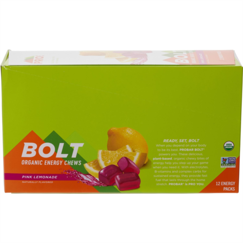 PROBAR Pink Lemonade Bolt Organic Energy Chews - 12-Pack