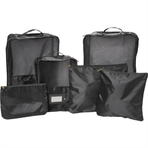 RUBY + CASH Deluxe Rectangular Packing Cube Set - 6-Piece, Black