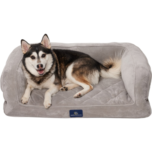 Serta Quilted Couch Dog Bed - 38x27”
