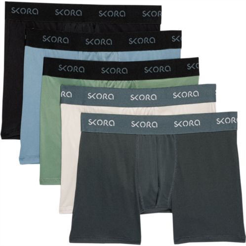 Skora Sport-Performance Boxer Briefs- 6”, 5-Pack