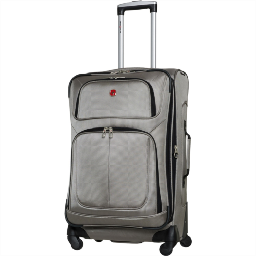 Swiss Gear 25” 6283 Spinner Suitcase - Softside, Expandable, Pewter