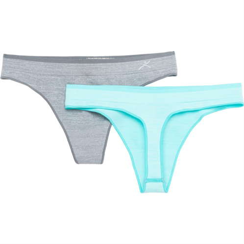 Terramar Seamless High-Performance Panties - 2-Pack, Thongs