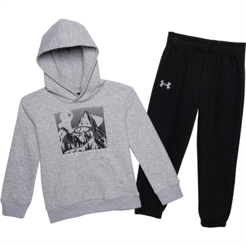 Under Armour Little Boys Mountain Logo Hoodie and Joggers Set