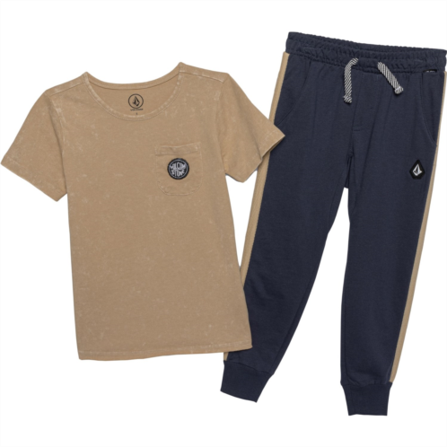 Volcom Little Boys Jersey T-Shirt and Knit Pants Set - Short Sleeve